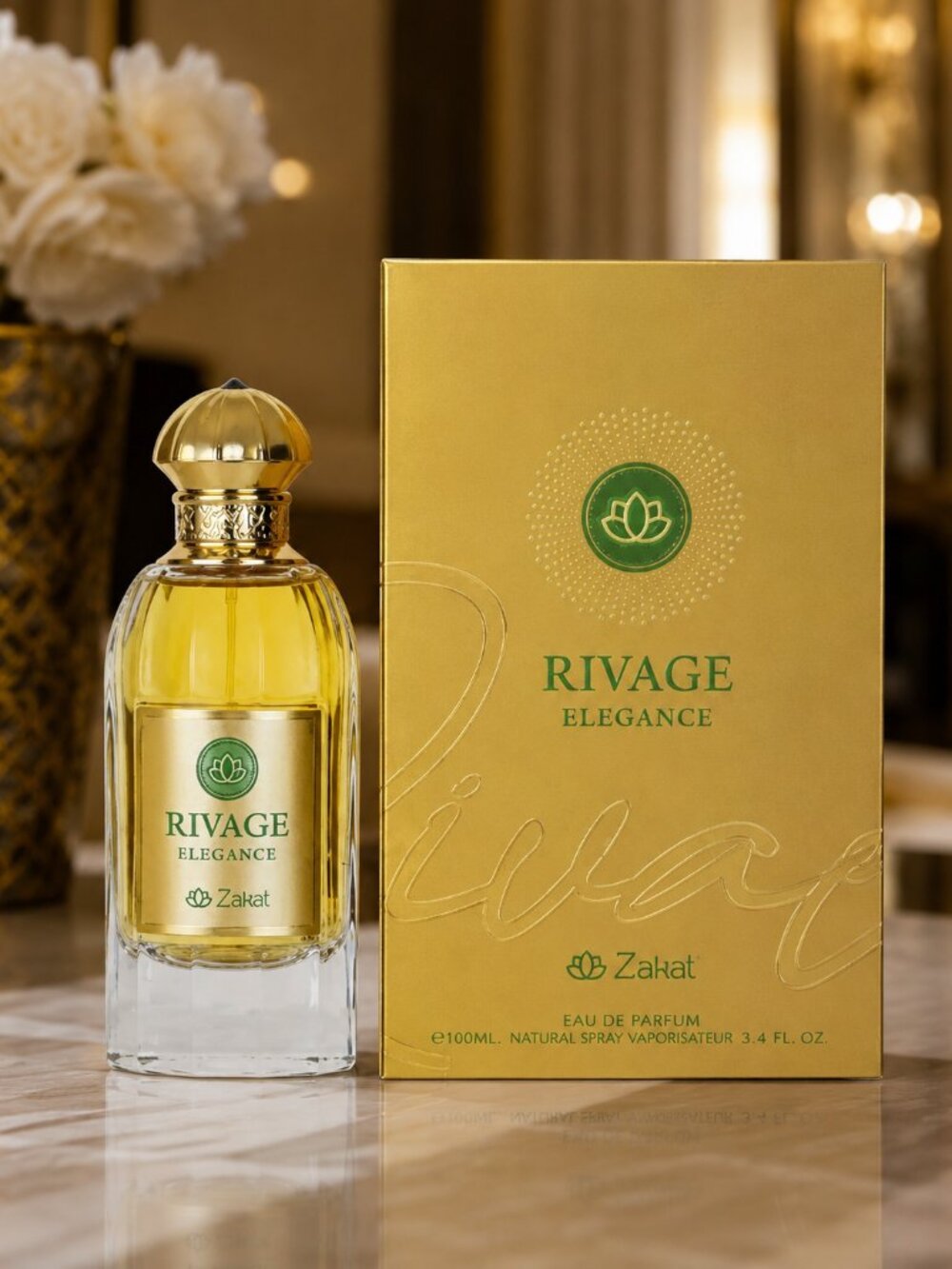 Rivage Elegance By Zakat EDP For Woman 100Ml 3.4FL,OZ